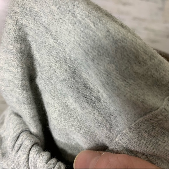 NWT Calvin Klein Gray Cozy Sweater Soft Sleepwear Lounge Hooded Slouchy Shirt M - Picture 9 of 13